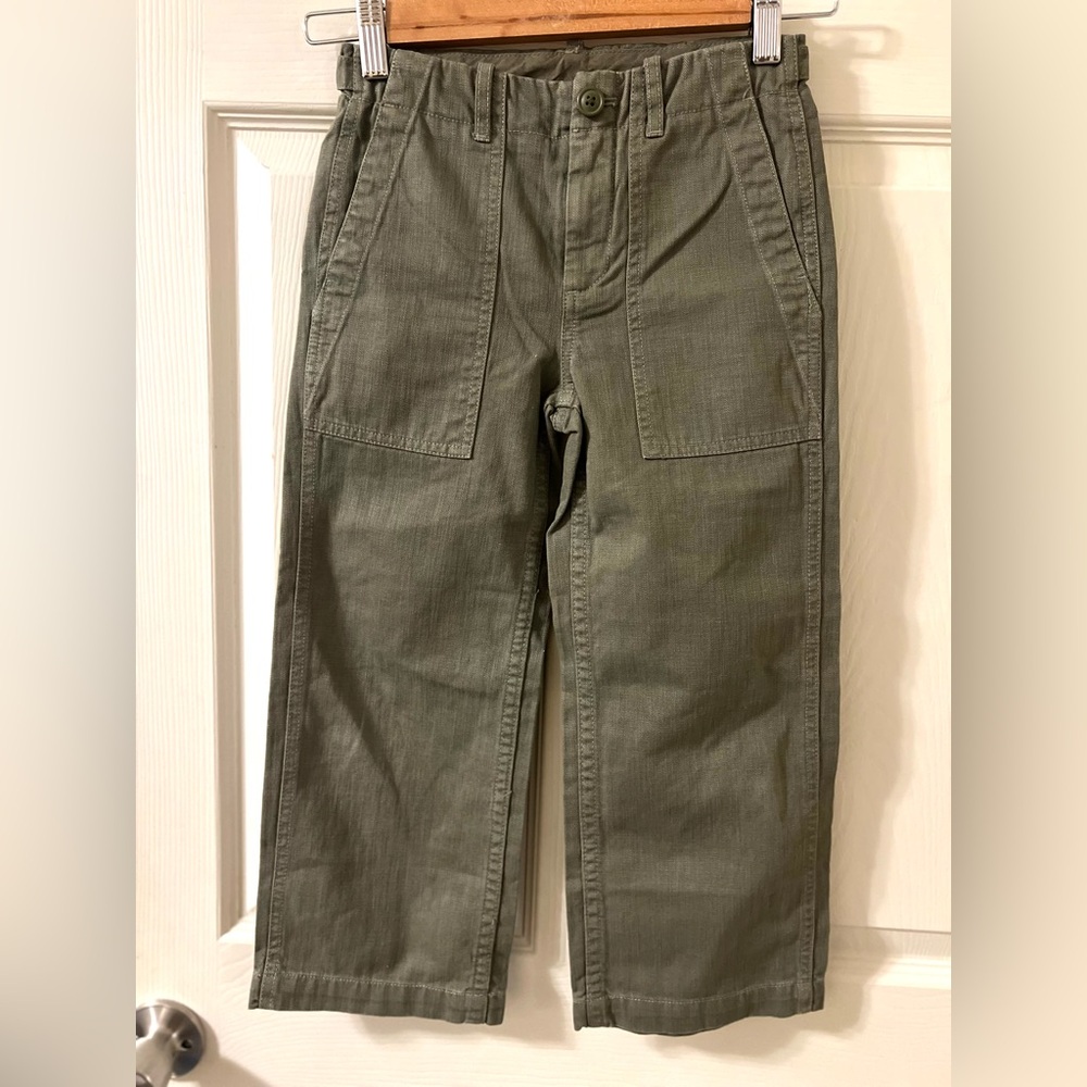 Crewcuts Boys Olive Cargo Pants Size 6